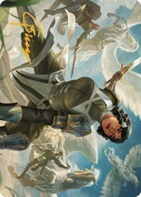 Resolute Reinforcements Art Card (Gold-Stamped Signature) (13) [Art Series: Dominaria United]
