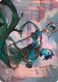 Haughty Djinn Art Card (15) [Art Series: Dominaria United]