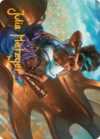 Talas Lookout Art Card (Gold-Stamped Signature) (17) [Art Series: Dominaria United]