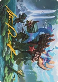 Vodalian Mindsinger Art Card (Gold-Stamped Signature) (21) [Art Series: Dominaria United]