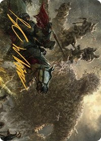 Writhing Necromass Art Card (Gold-Stamped Signature) (27) [Art Series: Dominaria United]