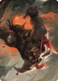 Furious Bellow Art Card (31) [Art Series: Dominaria United]