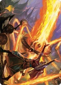 Ghitu Amplifier Art Card (Gold-Stamped Signature) (32) [Art Series: Dominaria United]