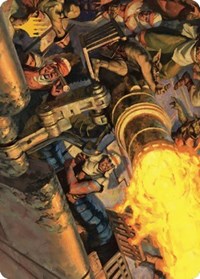 Mana Cannons Art Card (Gold-Stamped Signature) (36) [Art Series: Dominaria United]
