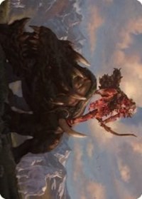Meria's Outrider Art Card (37) [Art Series: Dominaria United]