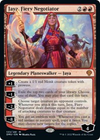 Jaya, Fiery Negotiator (133) [Promo Pack: Dominaria United]