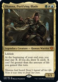 Shanna, Purifying Blade (218) [Promo Pack: Dominaria United]
