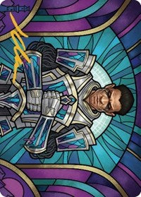 Aron, Benalia's Ruin Art Card (Gold-Stamped Signature) (43) [Art Series: Dominaria United]