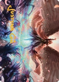 Iridian Maelstrom Art Card (Gold-Stamped Signature) (47) [Art Series: Dominaria United]