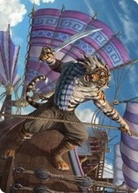 Jedit Ojanen, Mercenary Art Card (48) [Art Series: Dominaria United]
