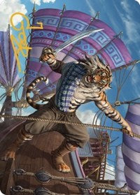 Jedit Ojanen, Mercenary Art Card (Gold-Stamped Signature) (48) [Art Series: Dominaria United]