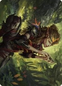 Meria, Scholar of Antiquity Art Card (50) [Art Series: Dominaria United]