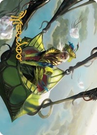 Nael, Avizoa Aeronaut Art Card (Gold-Stamped Signature) (51) [Art Series: Dominaria United]
