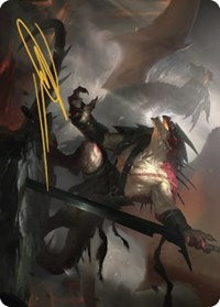 Rivaz of the Claw Art Card (Gold-Stamped Signature) (53) [Art Series: Dominaria United]