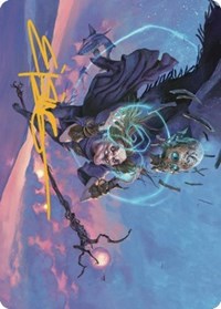 Zur, Eternal Schemer Art Card (56/81) (Gold-Stamped Signature) (56) [Art Series: Dominaria United]