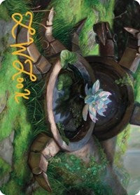 Timeless Lotus Art Card (Gold-Stamped Signature) (57) [Art Series: Dominaria United]