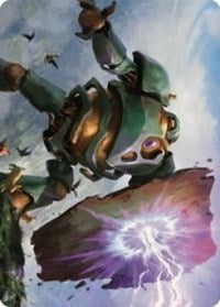 Walking Bulwark Art Card (58) [Art Series: Dominaria United]