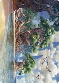 Yavimaya Coast Art Card (61) [Art Series: Dominaria United]