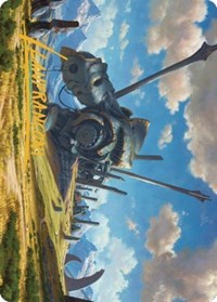 Plains Art Card (62/81) (Gold-Stamped Signature) (62) [Art Series: Dominaria United]