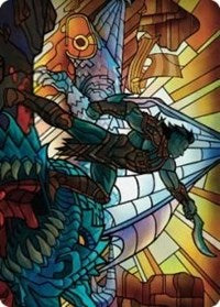 Astor, Bearer of Blades Art Card (68) [Art Series: Dominaria United]