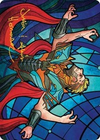 Ertai Resurrected Art Card (70/81) (Gold-Stamped Signature) (70) [Art Series: Dominaria United]