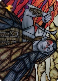 Radha, Coalition Warlord Art Card (Gold-Stamped Signature) (75) [Art Series: Dominaria United]