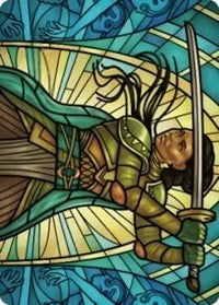 Shanna, Purifying Blade Art Card (77/81) (77) [Art Series: Dominaria United]