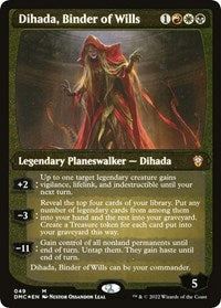 Dihada, Binder of Wills (Display Commander) - Thick Stock (49) [Commander: Dominaria United]