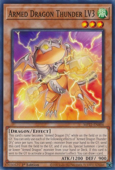 Armed Dragon Thunder LV3 (MP22-EN004) [2022 Tin of the Pharaoh's Gods]