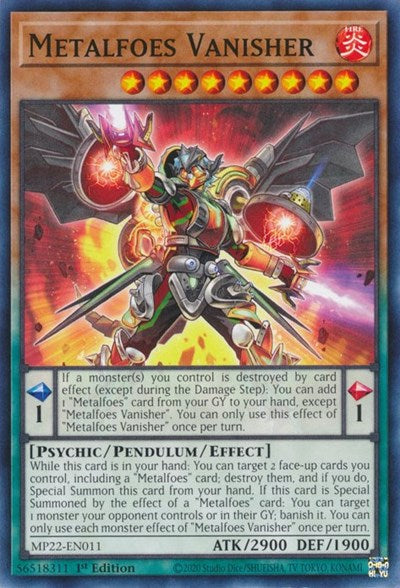 Metalfoes Vanisher (MP22-EN011) [2022 Tin of the Pharaoh's Gods]