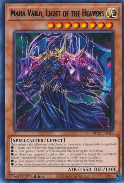 Maha Vailo, Light of the Heavens (MP22-EN013) [2022 Tin of the Pharaoh's Gods]