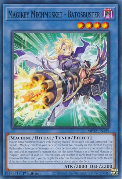 Magikey Mechmusket - Batosbuster (MP22-EN139) [2022 Tin of the Pharaoh's Gods]