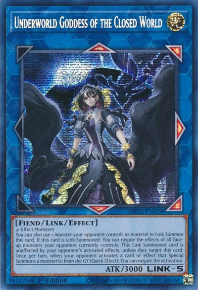 Underworld Goddess of the Closed World (MP22-EN028) [2022 Tin of the Pharaoh's Gods]