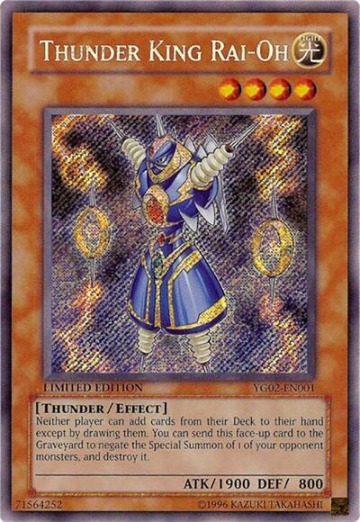Thunder King Rai-Oh (YG02-EN001) [Yu-Gi-Oh! GX Manga Promotional Cards]