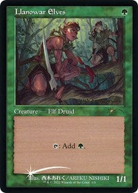 Llanowar Elves (Retro Frame) (5) [30th Anniversary Promos]