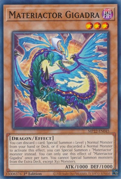 Materiactor Gigadra (MP22-EN045) [2022 Tin of the Pharaoh's Gods]