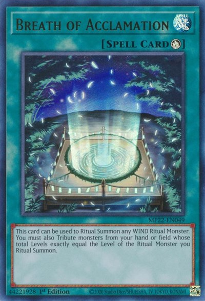 Breath of Acclamation (MP22-EN049) [2022 Tin of the Pharaoh's Gods]