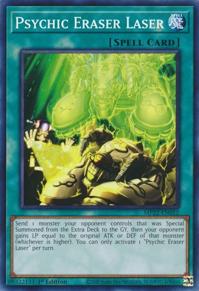 Psychic Eraser Laser (MP22-EN052) [2022 Tin of the Pharaoh's Gods]