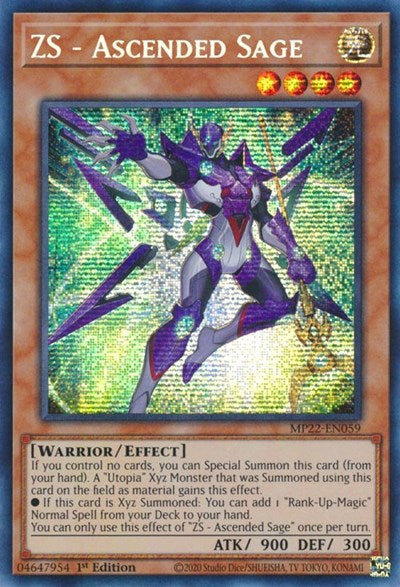 ZS - Ascended Sage (MP22-EN059) [2022 Tin of the Pharaoh's Gods]