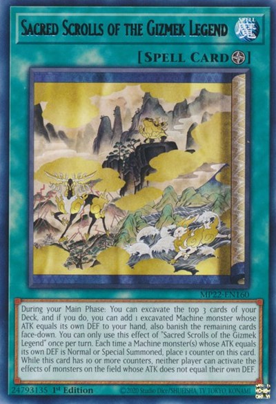 Sacred Scrolls of the Gizmek Legend (MP22-EN160) [2022 Tin of the Pharaoh's Gods]