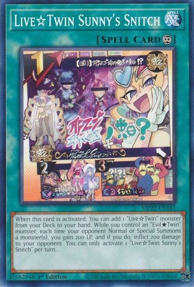Live Twin Sunny's Snitch (MP22-EN161) [2022 Tin of the Pharaoh's Gods]