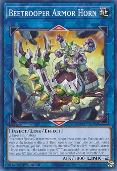 Beetrooper Armor Horn (MP22-EN176) [2022 Tin of the Pharaoh's Gods]
