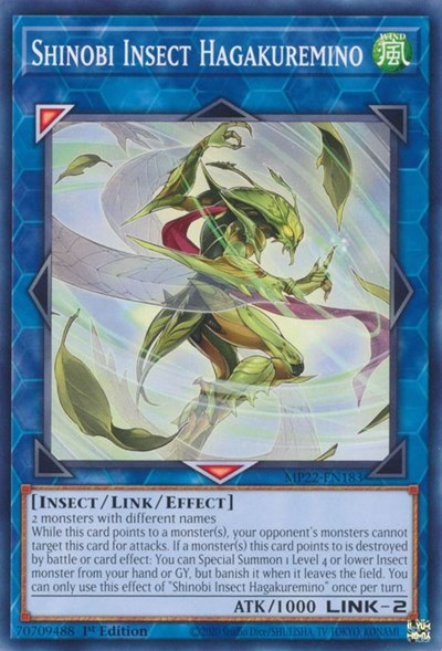 Shinobi Insect Hagakuremino (MP22-EN183) [2022 Tin of the Pharaoh's Gods]