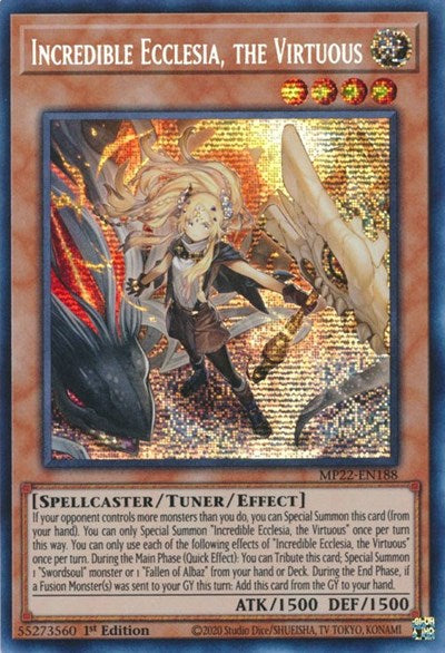 Incredible Ecclesia, the Virtuous (MP22-EN188) [2022 Tin of the Pharaoh's Gods]