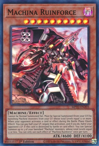 Machina Ruinforce (MP22-EN203) [2022 Tin of the Pharaoh's Gods]