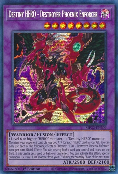 Destiny HERO - Destroyer Phoenix Enforcer (MP22-EN209) [2022 Tin of the Pharaoh's Gods]