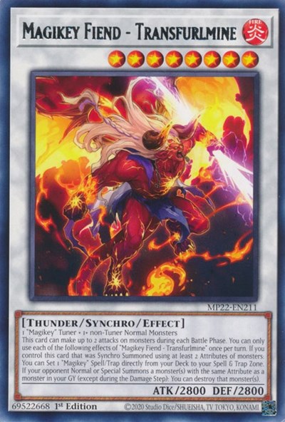 Magikey Fiend - Transfurlmine (MP22-EN211) [2022 Tin of the Pharaoh's Gods]