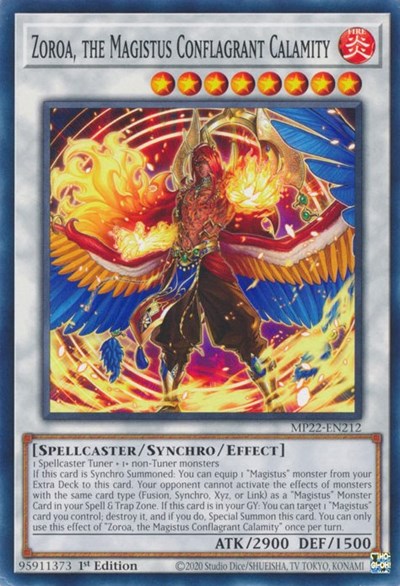 Zoroa, the Magistus Conflagrant Calamity (MP22-EN212) [2022 Tin of the Pharaoh's Gods]