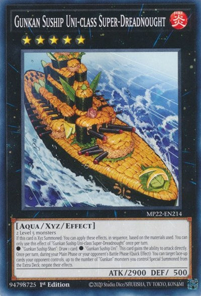 Gunkan Suship Uni-class Super-Dreadnought (MP22-EN214) [2022 Tin of the Pharaoh's Gods]
