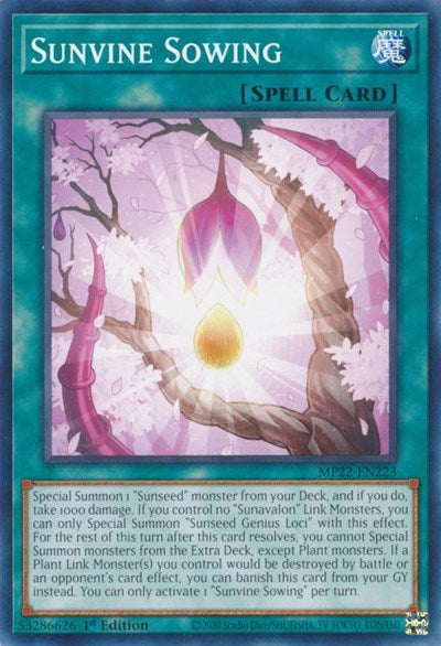Sunvine Sowing (MP22-EN223) [2022 Tin of the Pharaoh's Gods]